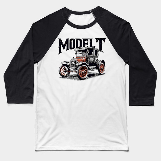 Ford Model T Baseball T-Shirt by Vehicles-Art